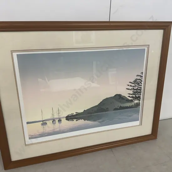 Limited Edition 86/115 Print 'Mount Maunganui' H56,W72cm.