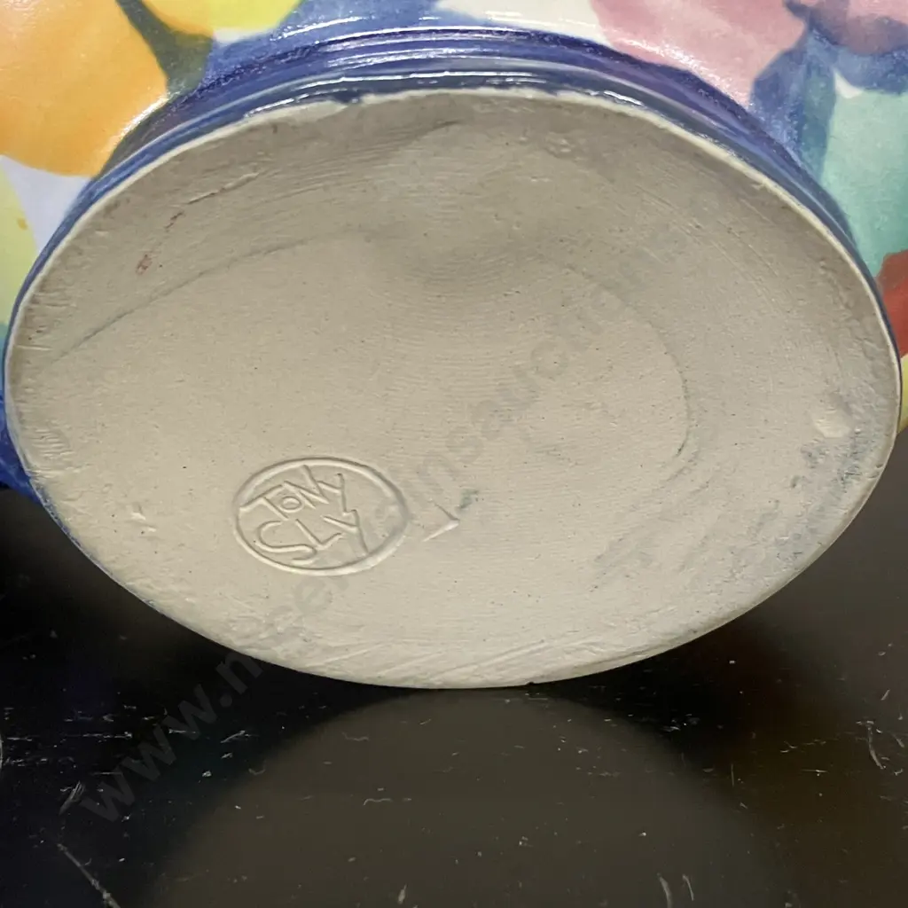 Tony Sly Raglan Pottery Teapot. H17cm Image 1++
