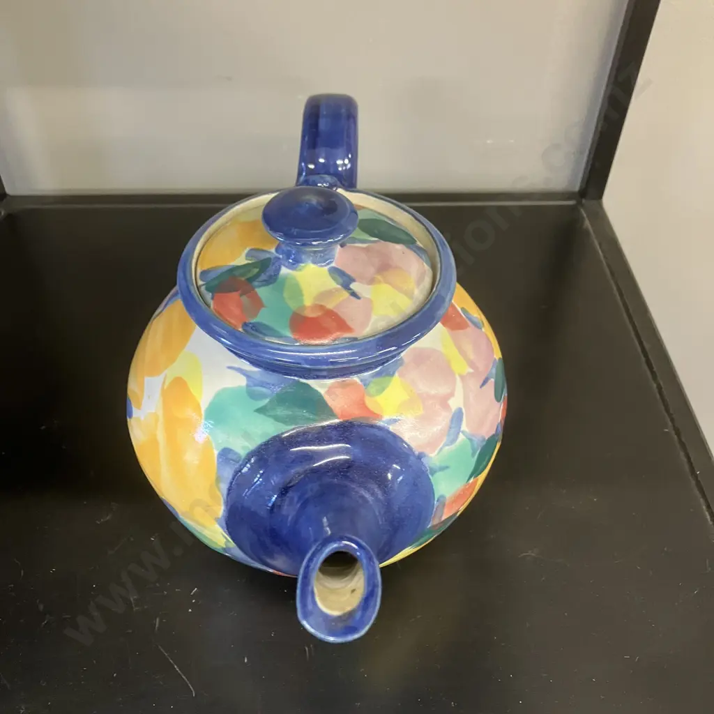 Tony Sly Raglan Pottery Teapot. H17cm Image 1++