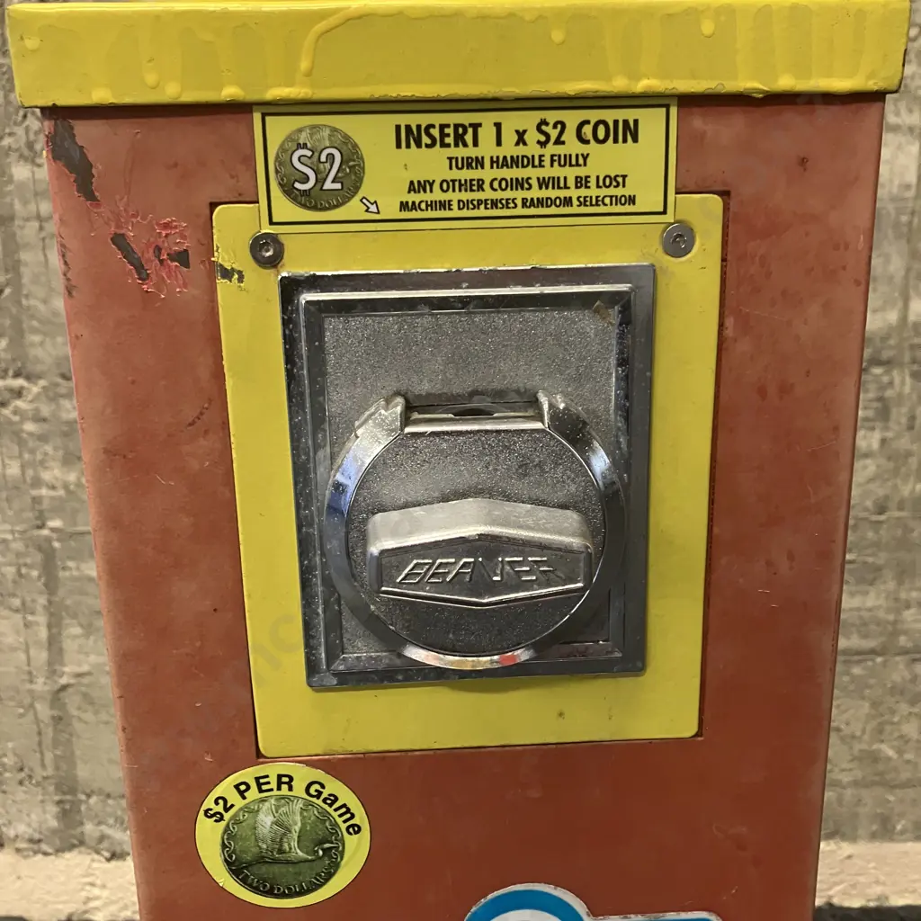 Cyclops Superball "Bouncy Ball" Spiral Vending Machine (No Keys) H116cm, As Found Condition Image 1++