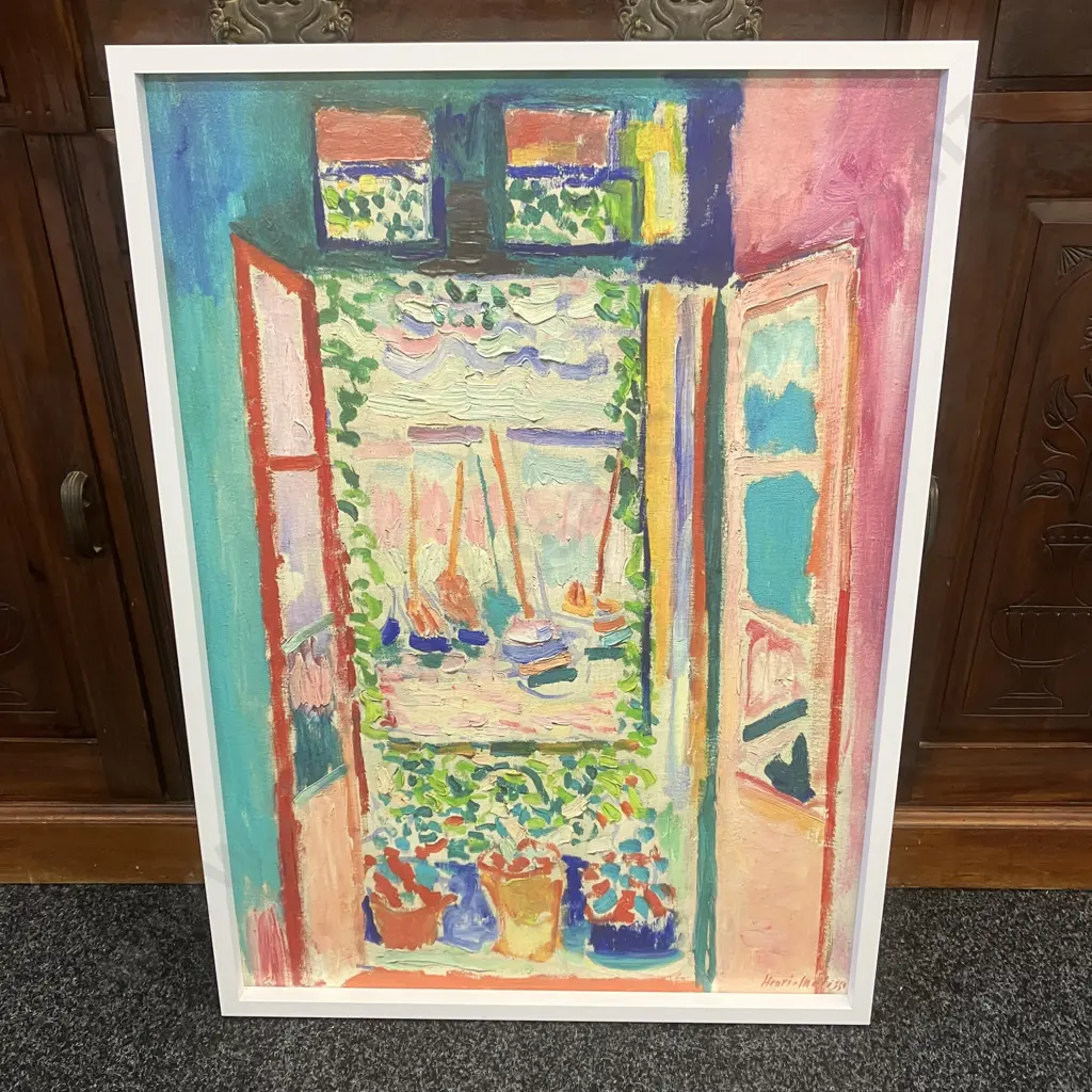 Henry Matisse 1905 Open Window, Collioure, Landscape at Collioure & View of Collioure - Framed Art Prints. 86 x 62cm Image 1++