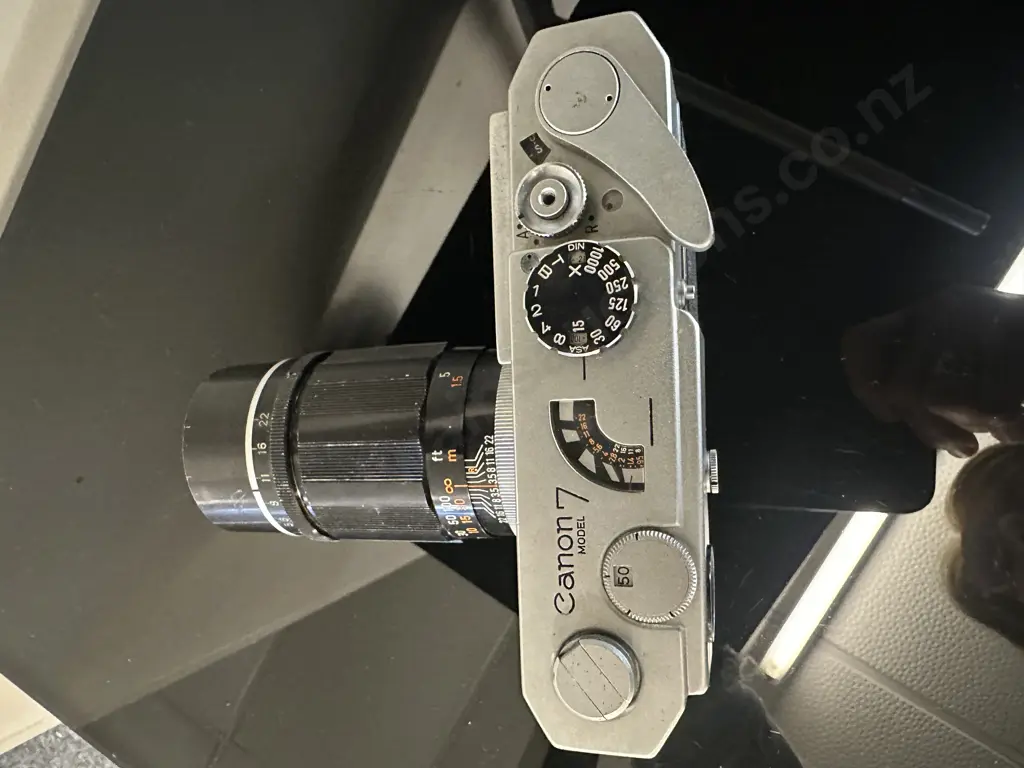 Canon Model 7 Camera (#933325) With Canon 135mm f3.5 Lens (#83575), LTM L39 Leica Screw Mount - Japan (1961) Image 1++