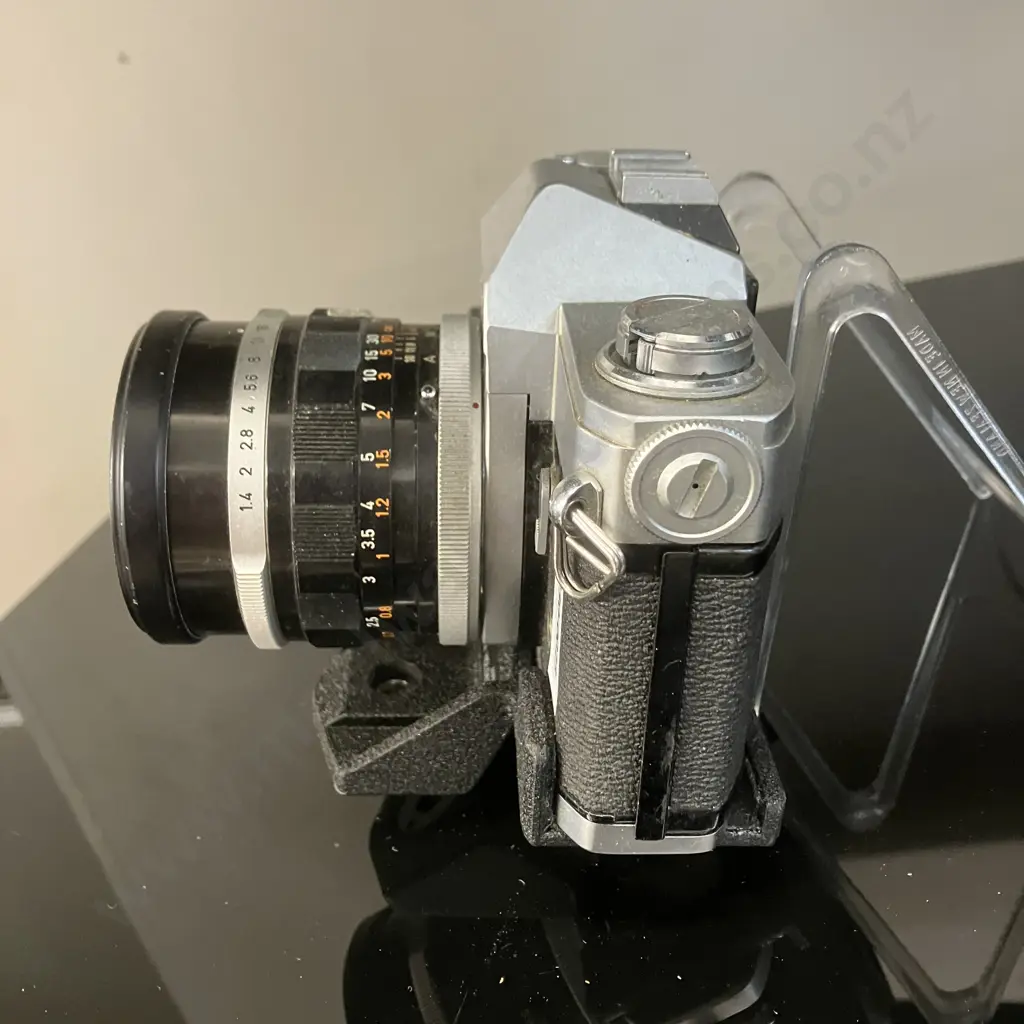 Canon Model FT QL 35mm SLR Camera (#588318) With Canon FL 50mm f1.4 Lens (#228048) JAPAN 1956 Image 1++