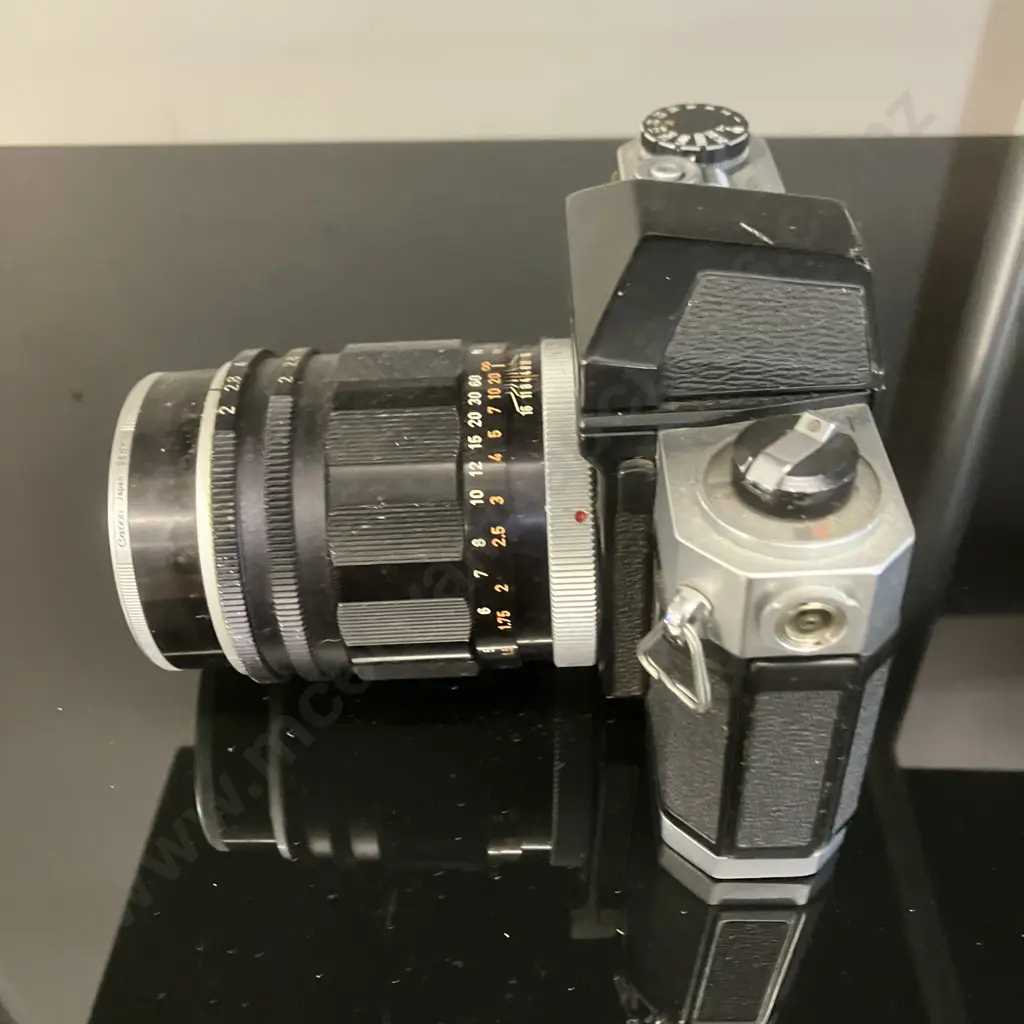 RARE Canon Canonflex R2000 (#58924) With Canon Super-Canomatic Lens R 100mm f1:2 (#13404) Japan 1960-1964 Image 1++