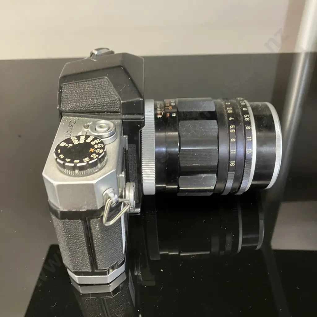 RARE Canon Canonflex R2000 (#58924) With Canon Super-Canomatic Lens R 100mm f1:2 (#13404) Japan 1960-1964 Image 1++