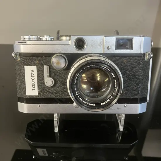 Canon Model VT (#514008) 35mm Rangefinder With Canon 50mm F1.8 Leica Screw Mount Lens (#328052) from Japan - 1956