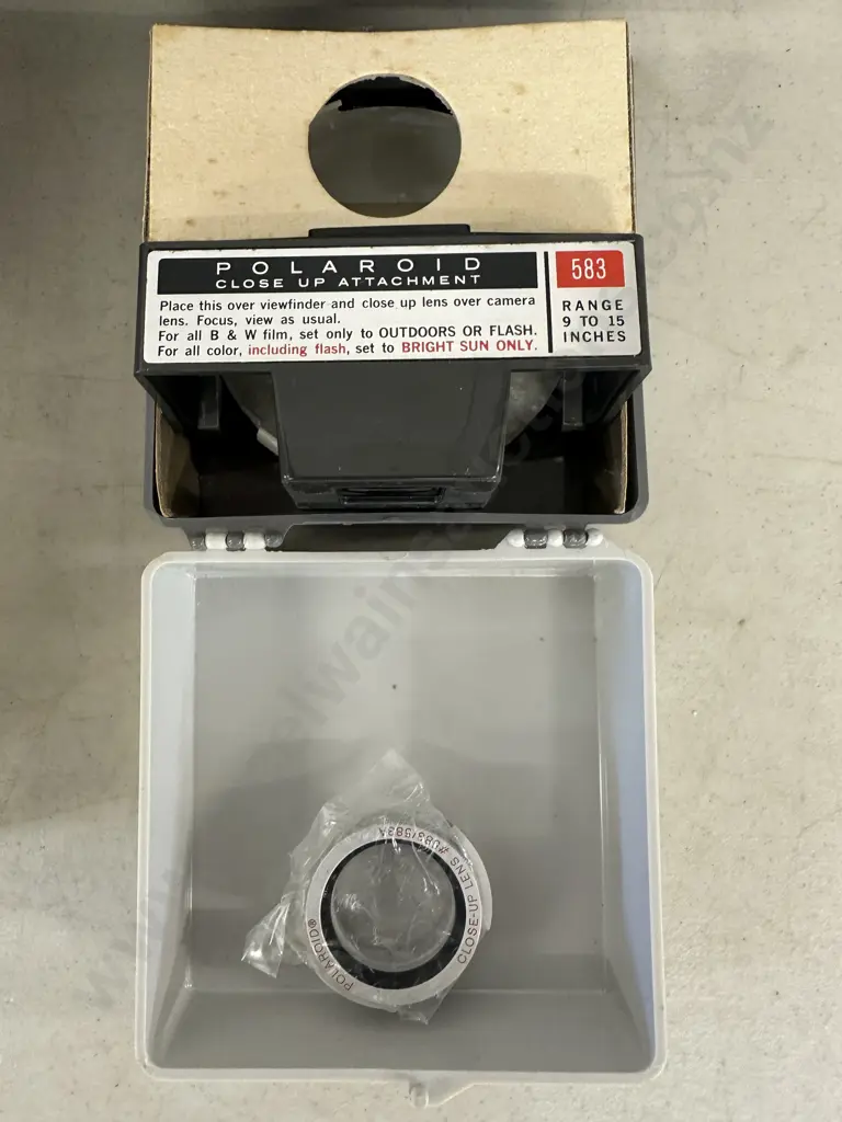 POLAROID Close-up Kit #583, Photoelectric Shutter #440 & Wink-Light Model 252 - Come In Original Boxes Image 1++