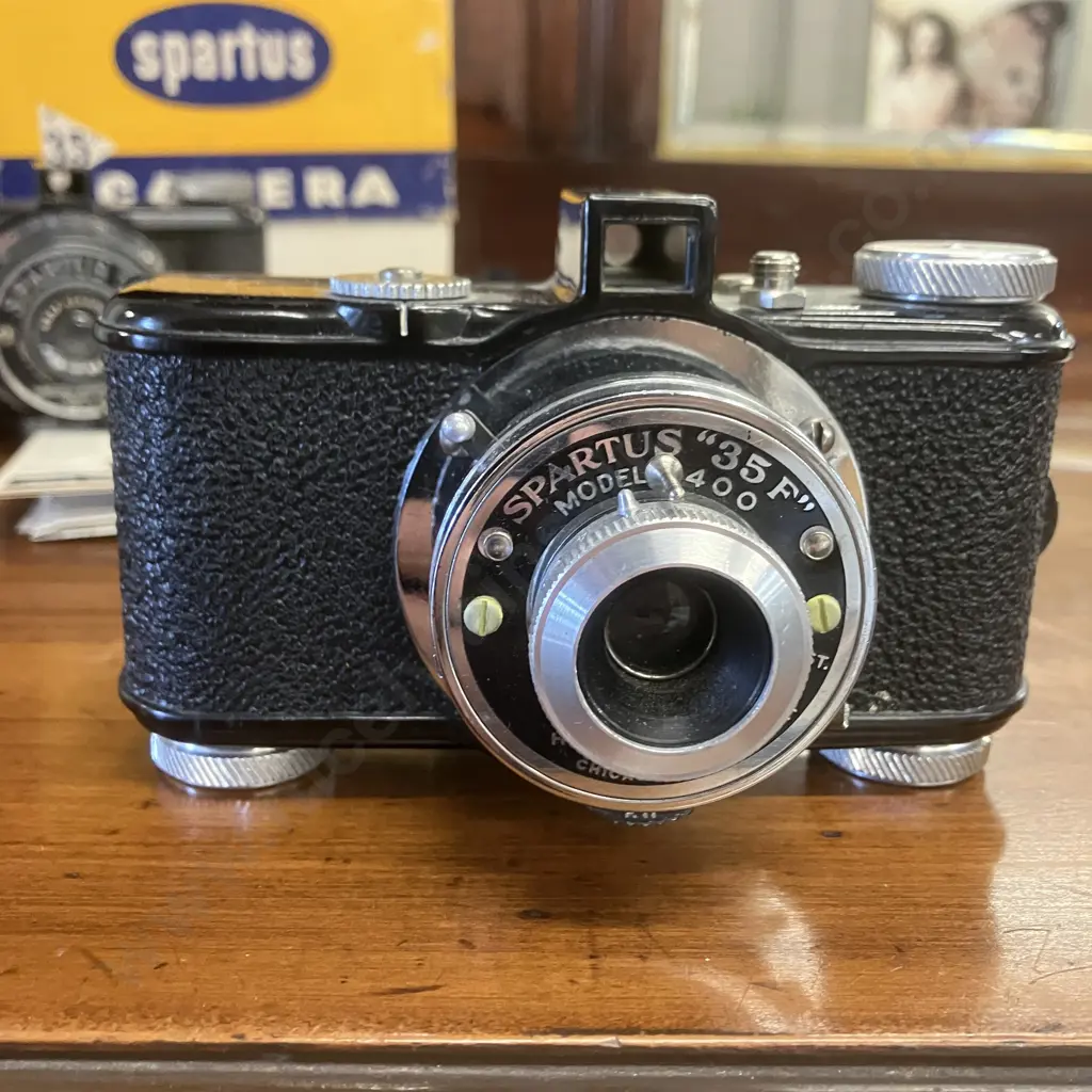 Spartus 35mm Film Cameras - "35" With Original Box & Instructions and "35F" Image 1++