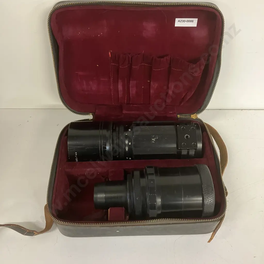 Komura Sankyo Kohki 400mm f/6.3 Telephoto Lens with Case Image 1++