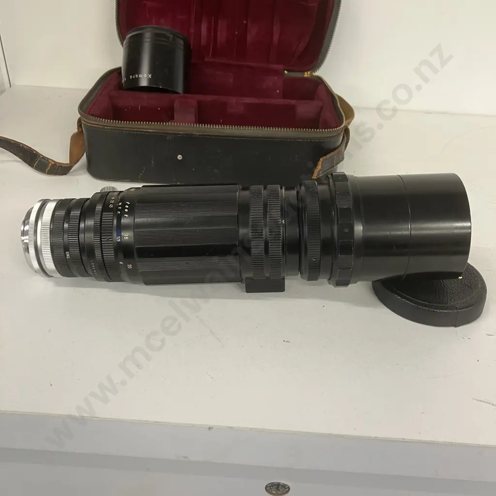 Komura Sankyo Kohki 400mm f/6.3 Telephoto Lens with Case Image 1++
