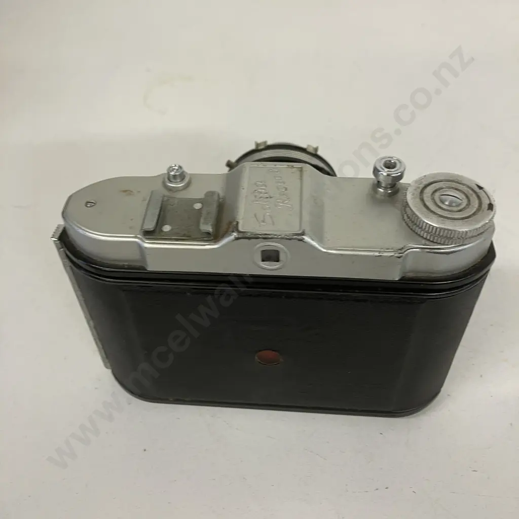 German Franka Solida Record Bellows Camera, Spezial - Objektiv 1:8 - 80 mm Lens & Case "Made In Germany US-Zone" 1940s Image 1++