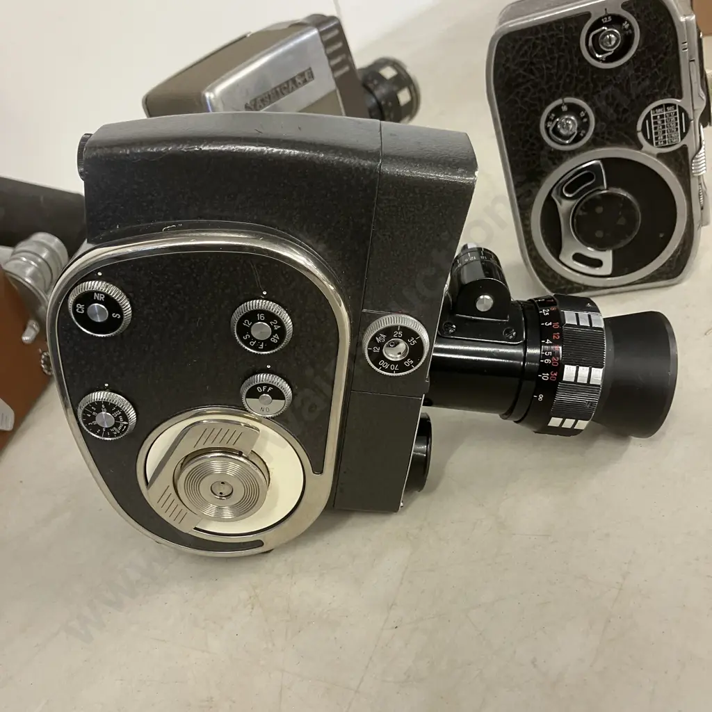 Paillard Bolex C8 Cine Camera, Quartz Zoom Cine Camera Etc Image 1++