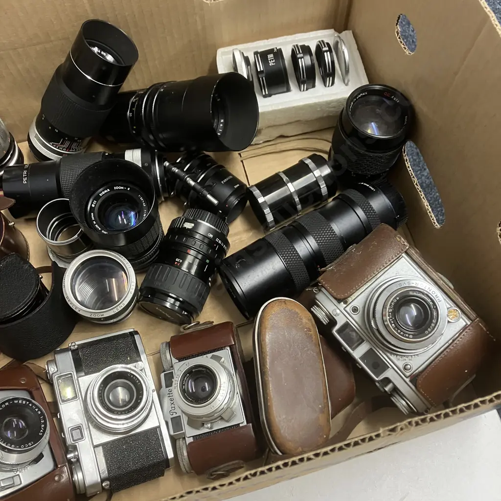 Assorted Cameras, Lenses Etc Image 1++