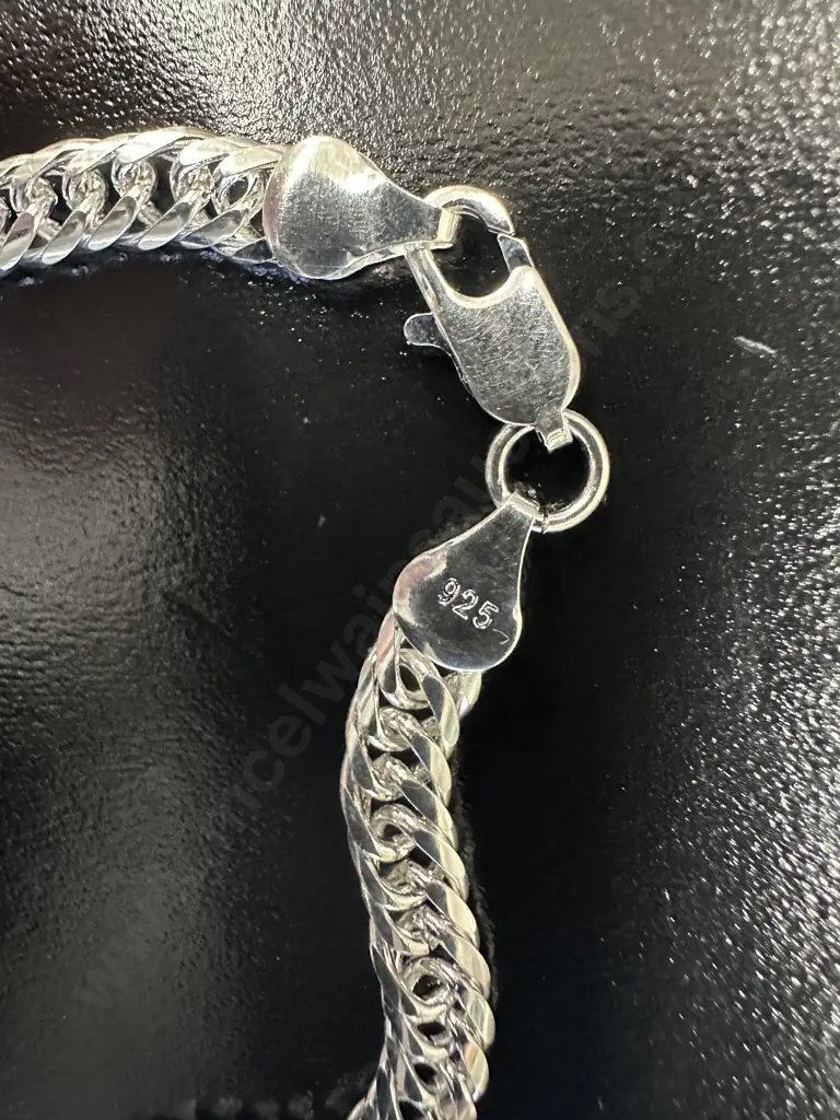 Stamped 925 Flat Curb Necklace Image 1++