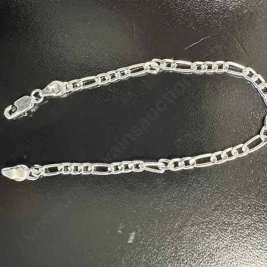 Stamped 925 Silver Link Bracelet