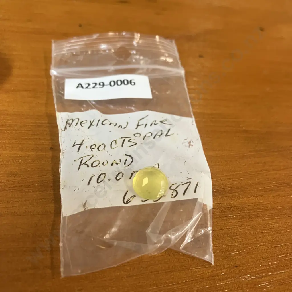 4.0 ctw Mexican Fire Opal 10.0mm Round Image 1++