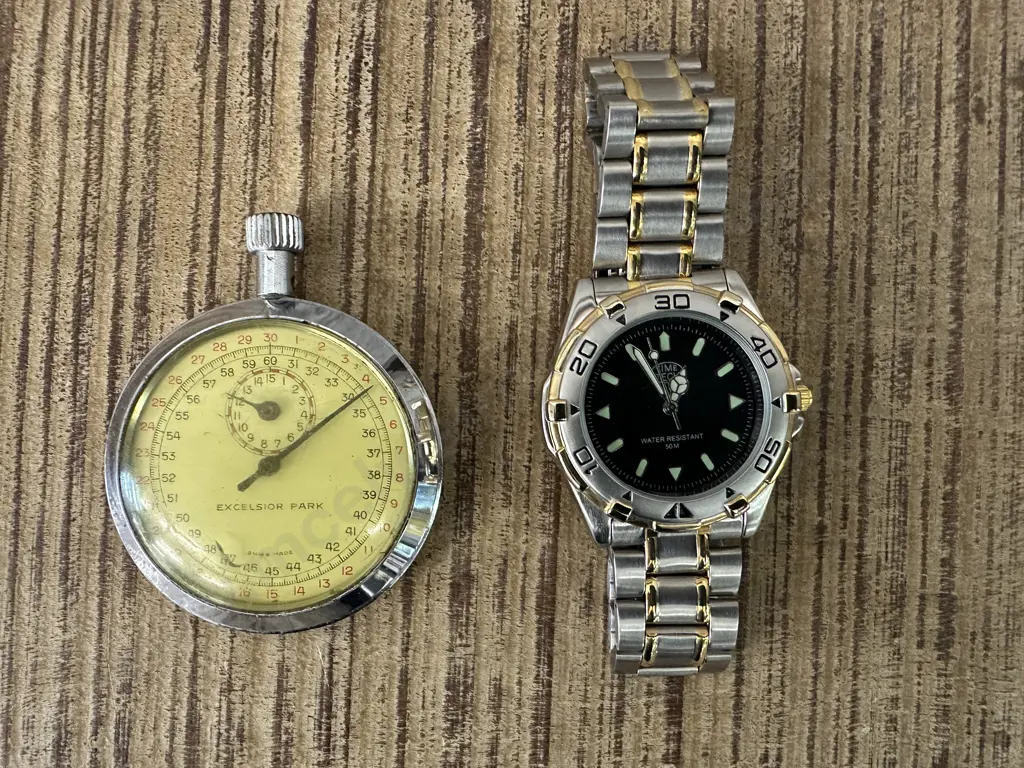 Vintage Excelsior Park Stop Watch (As Found) & Time Tech Watch Image 1++