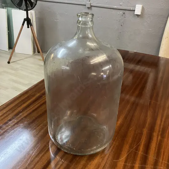Vintage Large Glass Corboy Made In Mexico. 52 x 28cm