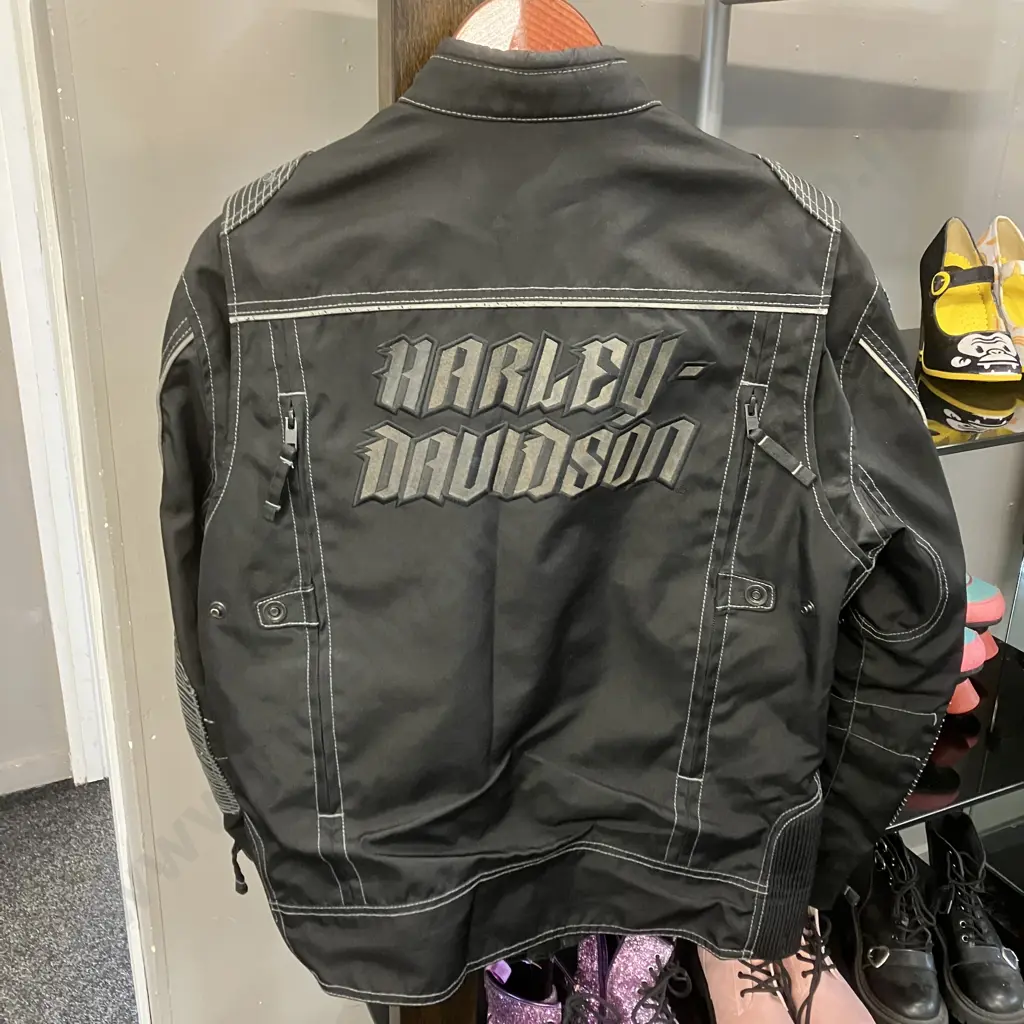 Harley Davidson Genuine Motor Clothes Riding Gear Mens Jacket Size M Image 1++