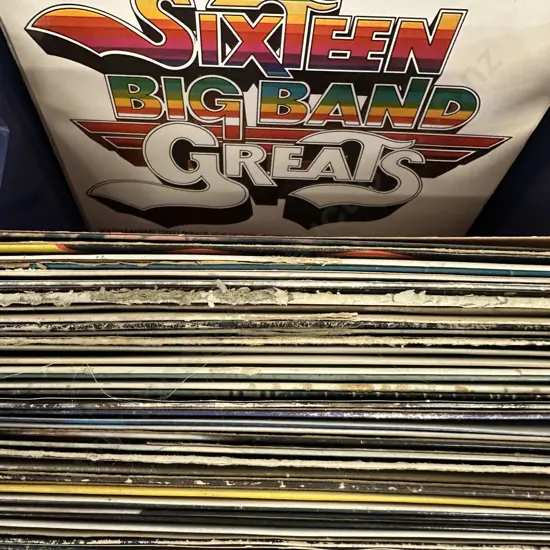 Blue Bin Of Assorted LPs