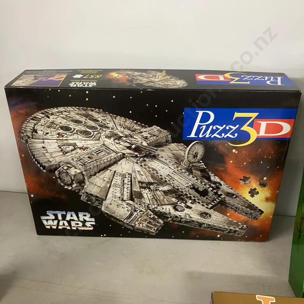 Vintage 1995 Star Wars Millennium Falcon Puzz3D, Disney Impossipuzzle, Harry Potter & Other Puzzles Image 1++