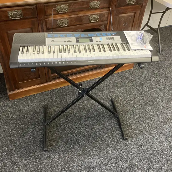 CASIO LK-136 Portable Keyboard with Illuminated Keys, Stand & Manual