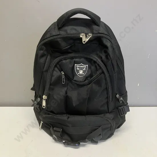 Vintage Black Life Sport Raiders Backpack