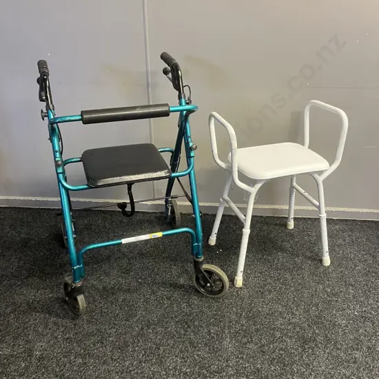 Cubro Folding Super Stroller & Cubro Shower Stool