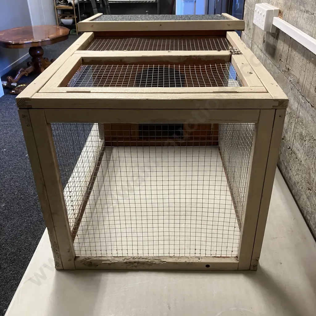 Small Animal Hutch H46 W97 D50cm (As Found Condition) Image 1++