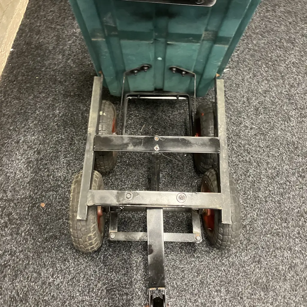 Garden Wagon Hand Cart, 4 Wheel, Tipping Tray Image 1++