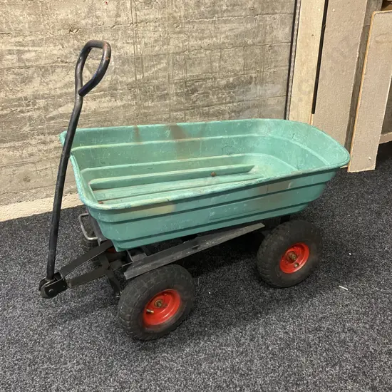 Garden Wagon Hand Cart, 4 Wheel, Tipping Tray
