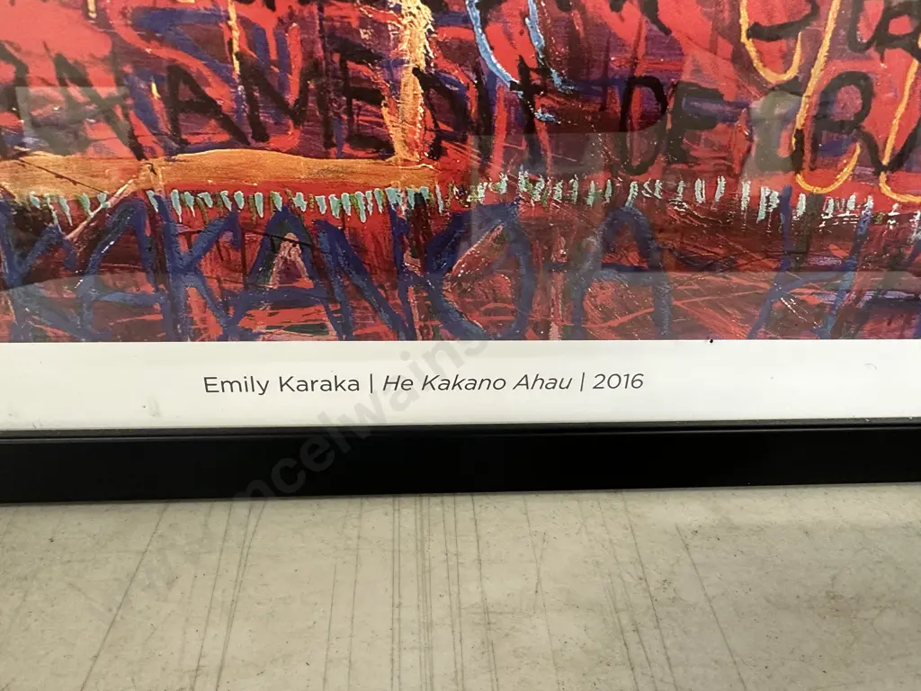 Framed Print Emily Karaka / He Kakano / Ahau 2016. 63 x 45cm Image 1++
