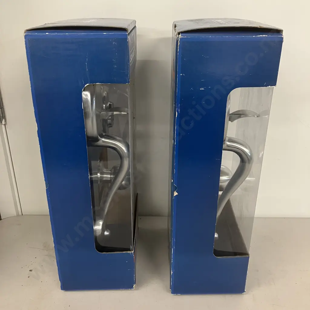 Pair of Schlage Regent Series Single Cylinder Entrance Handle Sets - New In Box Image 1++