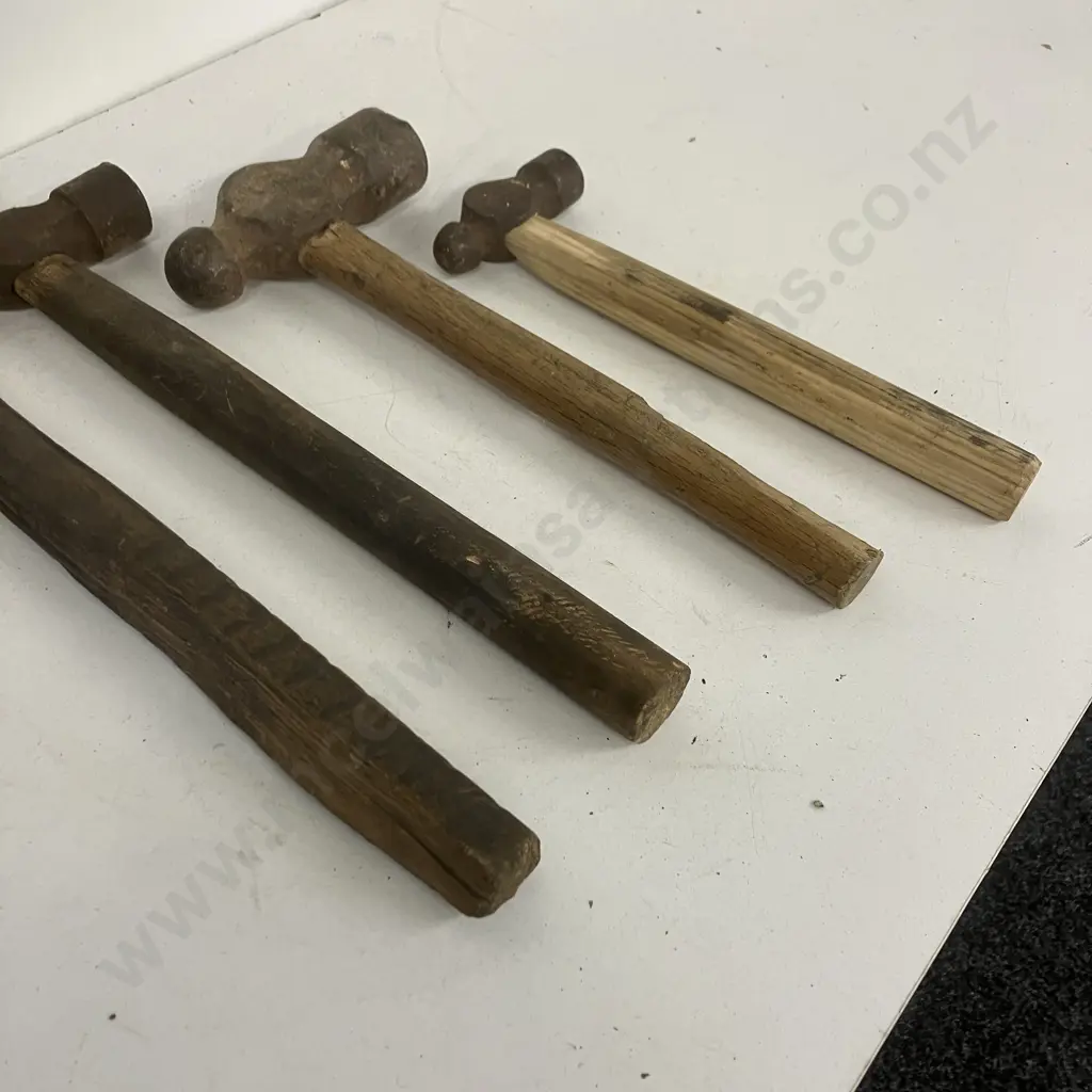 4 x Ball Pien Hammers Image 1++
