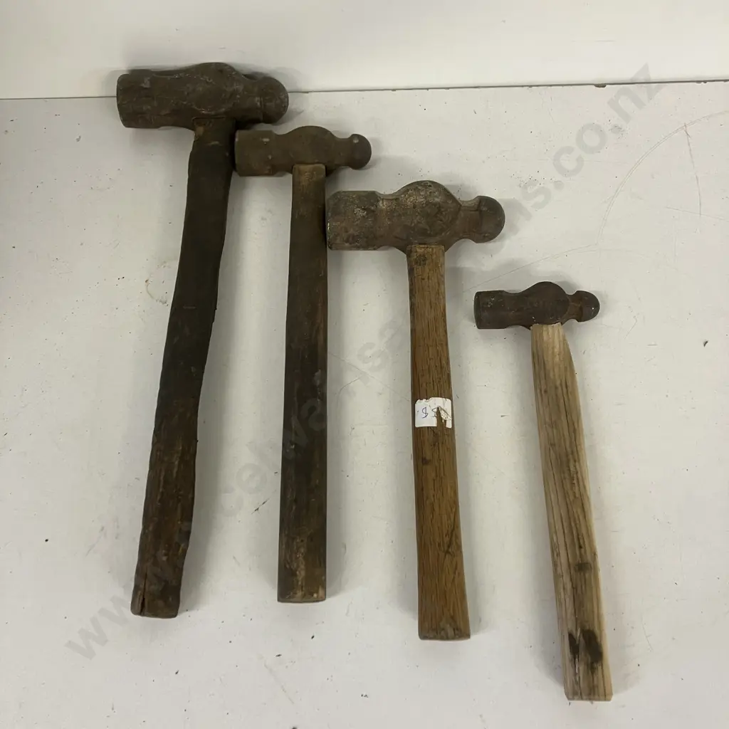 4 x Ball Pien Hammers Image 1++