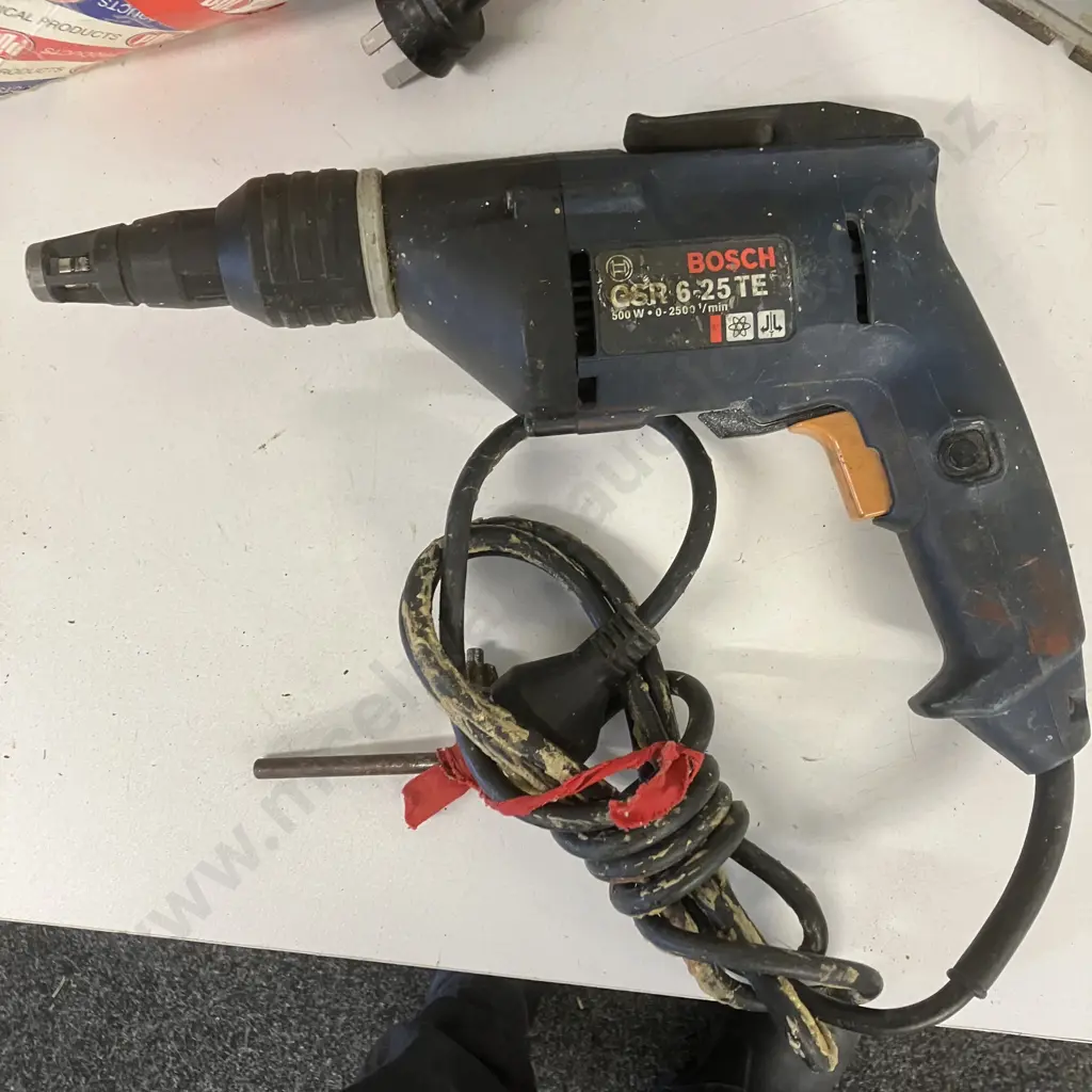 Bosch GSR 6-25 TE Corded Drywall Screwdriver, Hitachi Electric Planer & Orbital Sander Image 1++