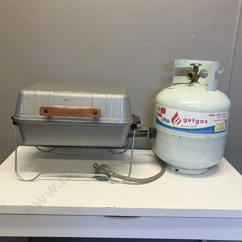 Gascraft Portable BBQ. getgas LPG Bottle (BBQ & Bottle Have Different Sized Fittings) Image 1++