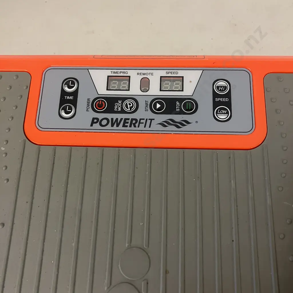 Powerfit Vibrating Exercise Machine - Model E380 With Remote, Manual Etc Image 1++