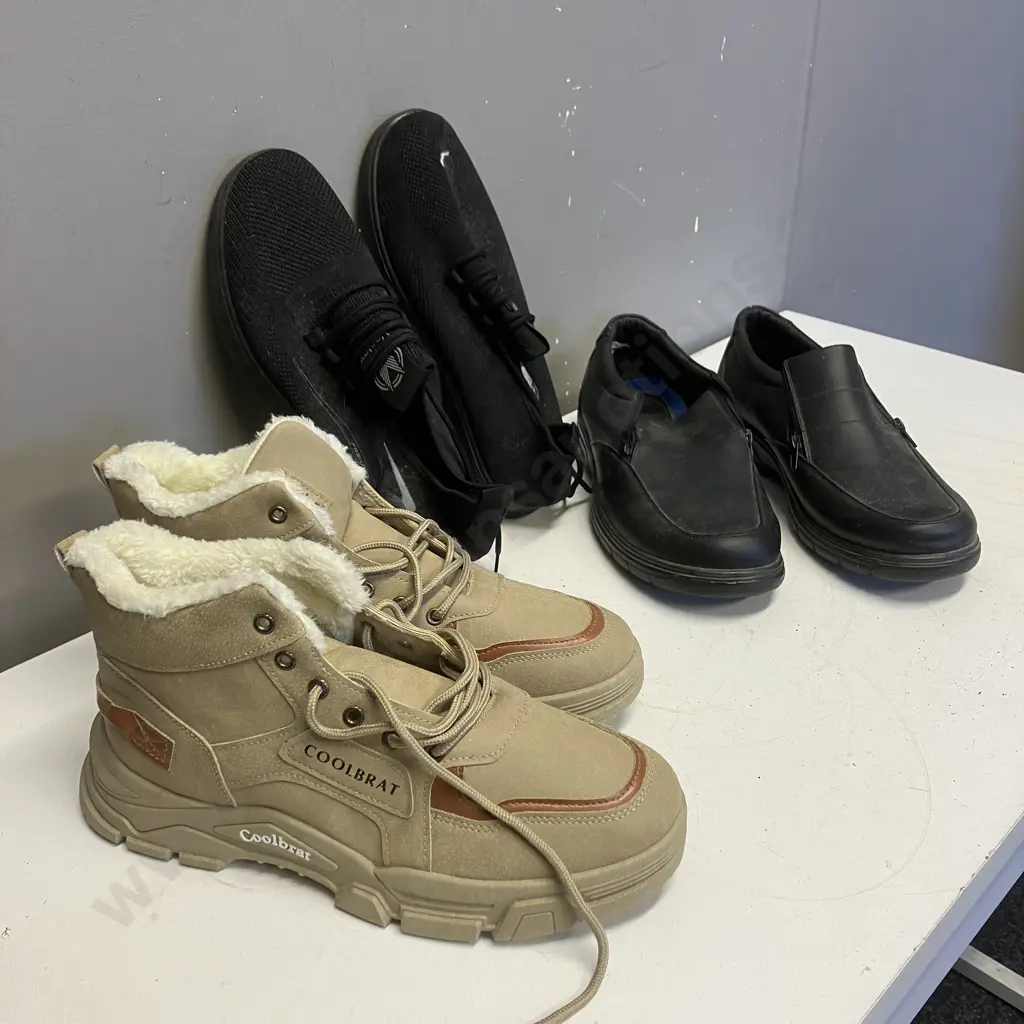 Three Pairs of New Shoes - 45 & Sz11 Image 1++