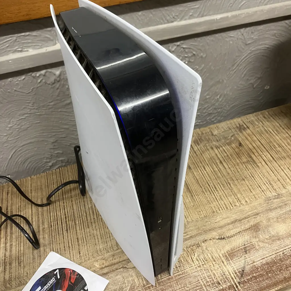 Sony Playstation 5 Model CFl-1002A (Sold As-Is Where Is) With Gran Turismo 7 Disc. Ser No. F10B019K411374900 Image 1++