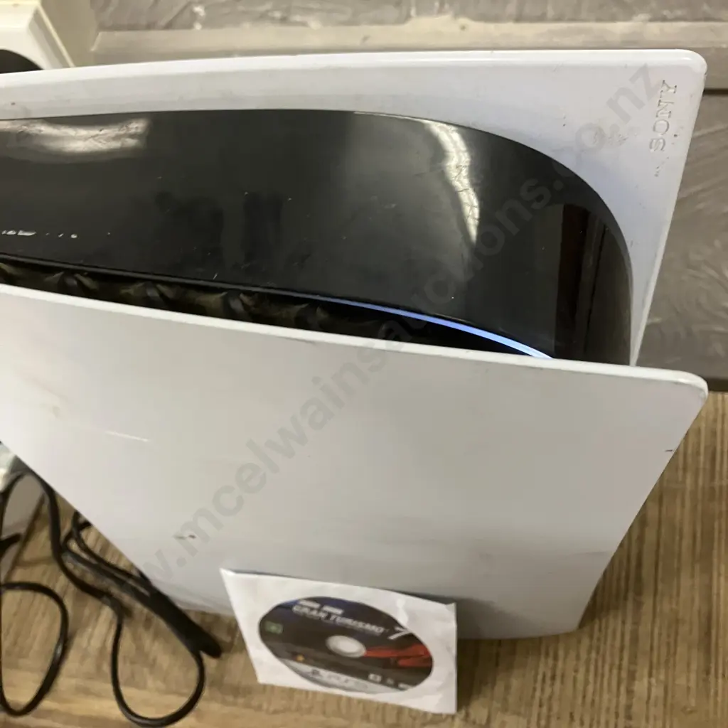 Sony Playstation 5 Model CFl-1002A (Sold As-Is Where Is) With Gran Turismo 7 Disc. Ser No. F10B019K411374900 Image 1++