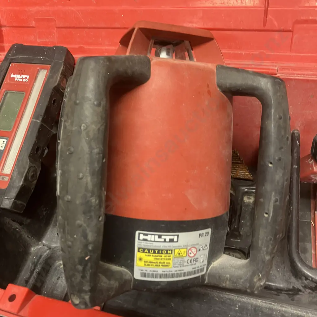 Hilti PR 20 Rotary Laser Level With Hilti PRA 20 Laser Receiver In Moulded Case Image 1++