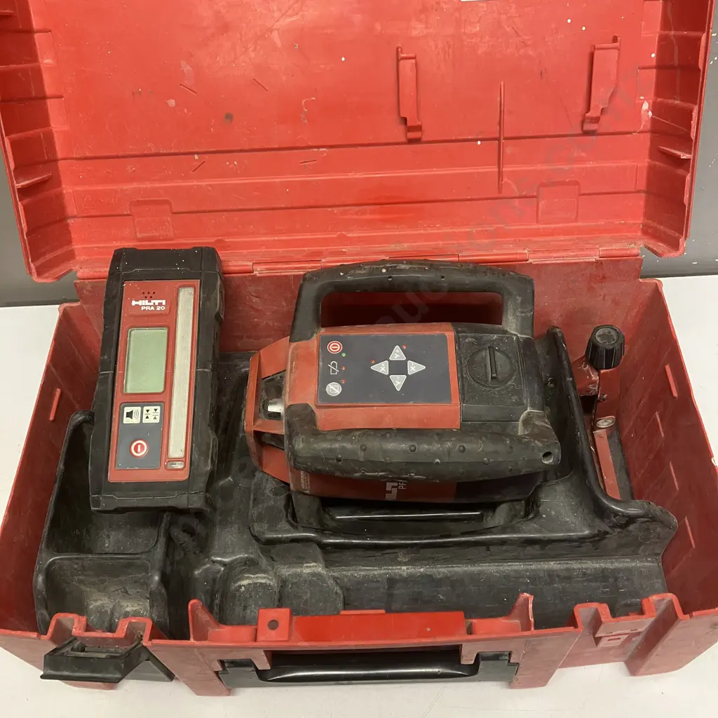 Hilti PR 20 Rotary Laser Level With Hilti PRA 20 Laser Receiver In Moulded Case Image 1++