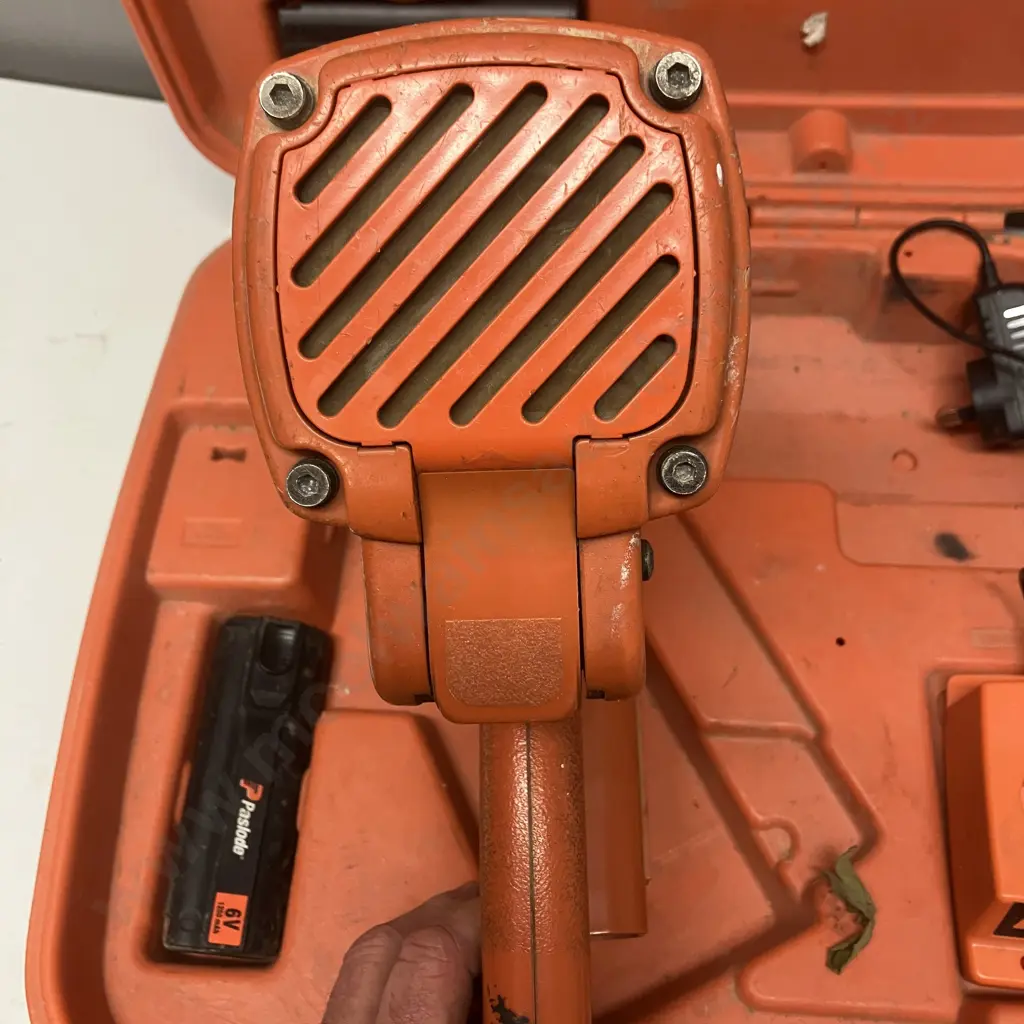 Paslode Impulse Nail Gun, Batteries, Charger In Moulded Case Image 1++