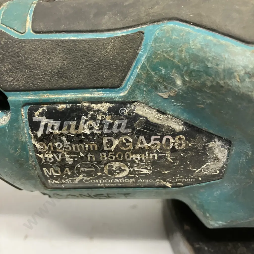 Makita Brushless DGA508 Angle Grinder With 4.0Ah Battery (No Charger) Image 1++