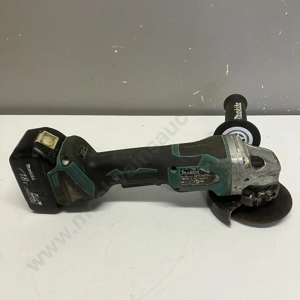 Makita Brushless DGA508 Angle Grinder With 4.0Ah Battery (No Charger) Image 1++