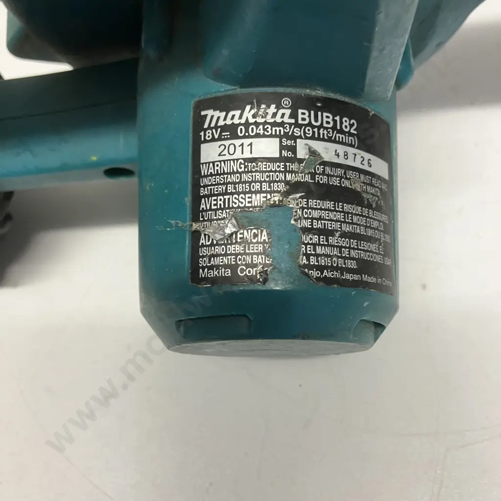 Makita BUB182 LXT Cordless Blower Short Nozzle 18V With 5.0Ah Battery (No Charger) Image 1++
