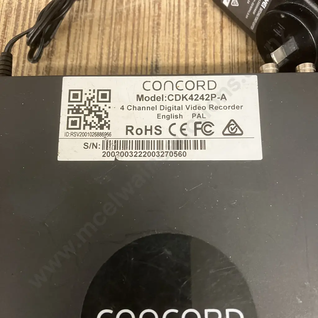 Concord CDK4242P-A 4 Channel Digital Video Recorder (For Security System) Image 1++
