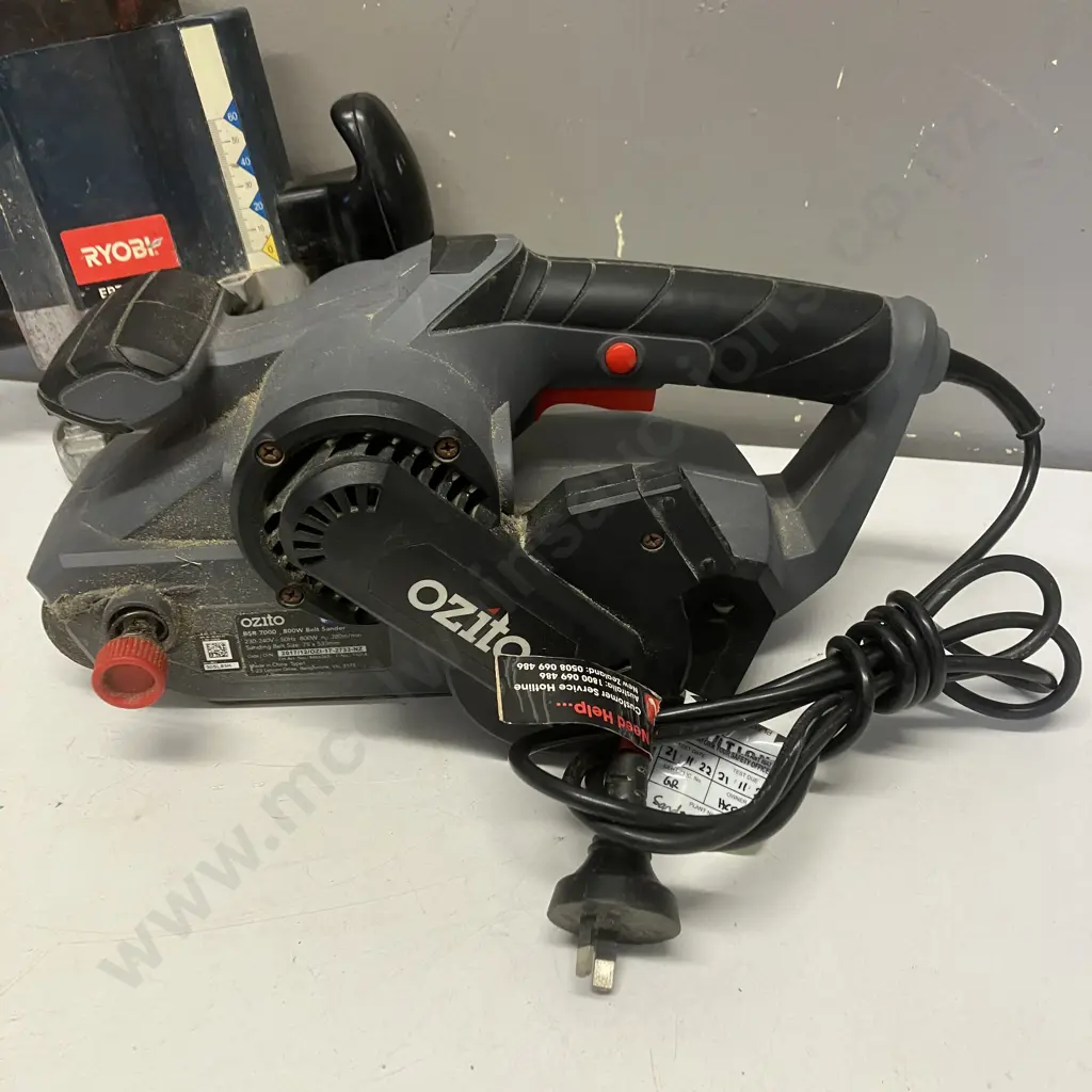 Ryobi 1200W Plunge Router ERT241200 & Ozito BSR-7000 800W Belt Sander Image 1++