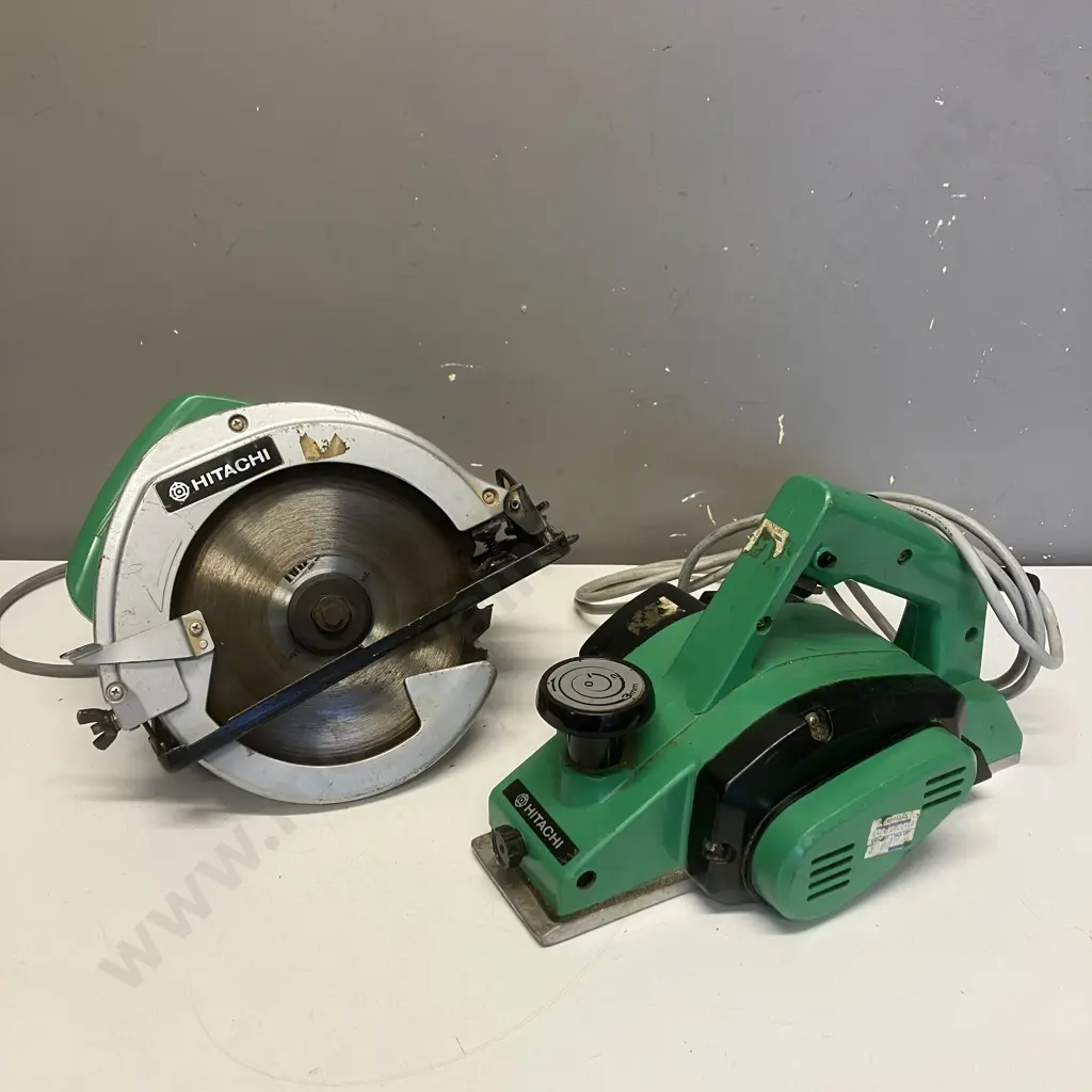 Hitachi Koki 185mm Circular Saw Model C78A & Hitachi 82mm Planer Model P 20SA Image 1++